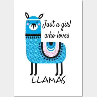 Llamas love Posters and Art